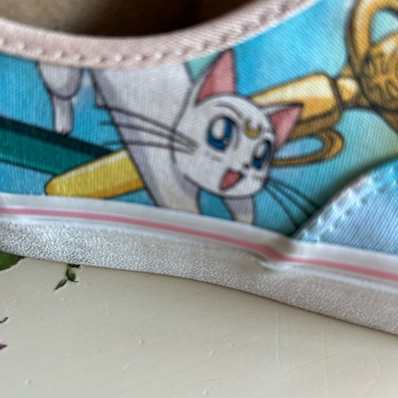 Rare Vans x Sailor Moon Old Skool Luna Cat Blue Anime Sneakers Discontinued” - Picture 5 of 9